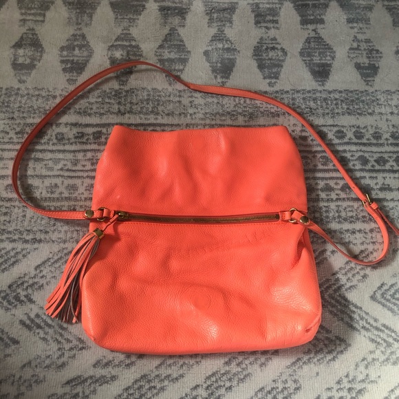 J.Crew Convertible Clutch in Bright Pink Orange - Picture 2 of 7
